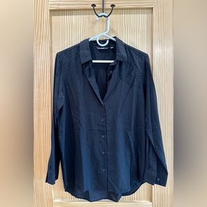 Uniqlo Women’s long-sleeve rayon button down, S